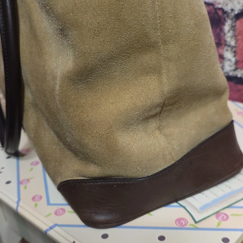 Coach Vintage   2003 Hamptons  HUGE Suede Tote 5121 Y2k